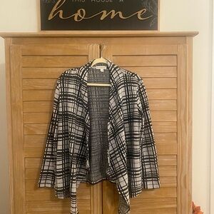 Kim Rogers Monochrome Checkered Sweater